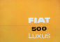 Preview: Fiat 500 Luxus Modellprogramm 1962 Automobilprospekt (10320)